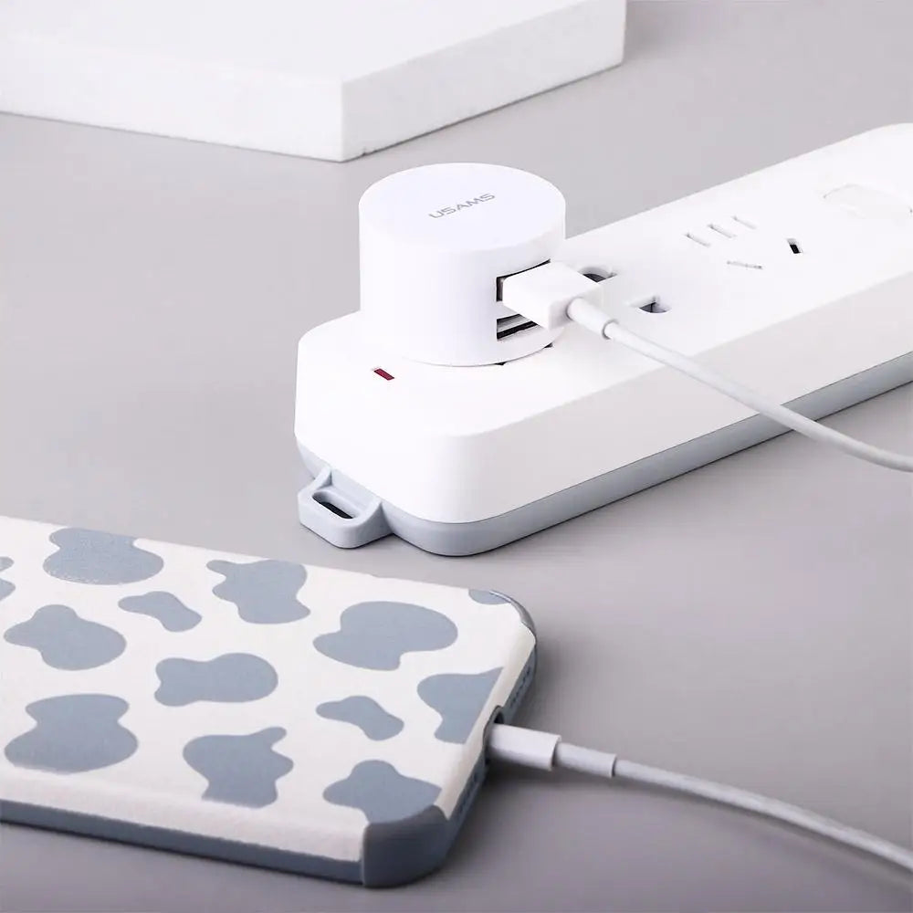 Cargador Dual USB 5V 2.1A | 2 Puertos Carga Rápida Universal