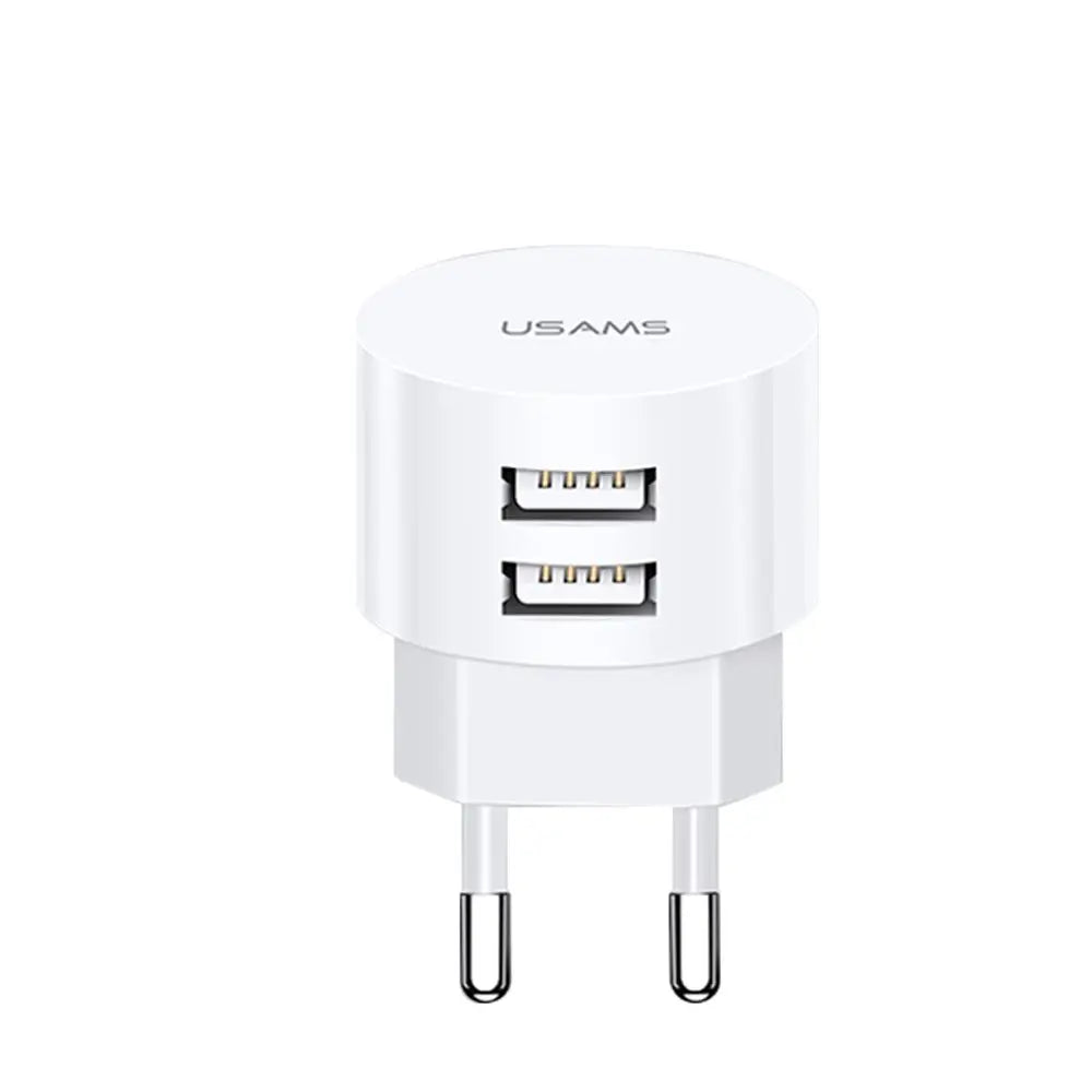 Cargador Dual USB 5V 2.1A | 2 Puertos Carga Rápida Universal