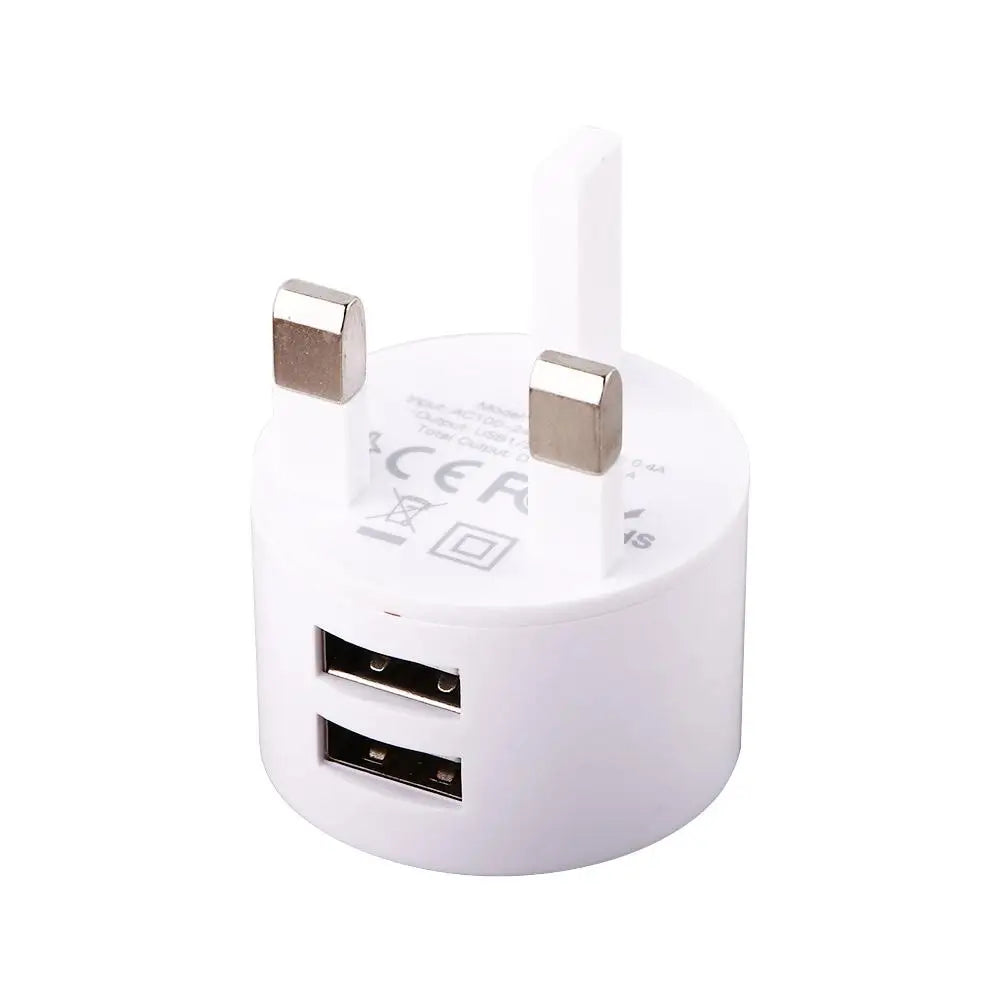 Cargador Dual USB 5V 2.1A | 2 Puertos Carga Rápida Universal
