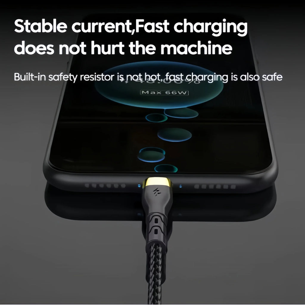 Cable USB-C a USB-C 120W 6A - Carga Rápida PD Trenzado